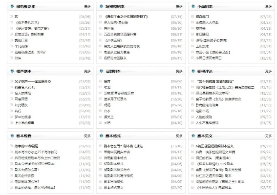剧本网站（剧本网站，连接创作者与观众的桥梁）